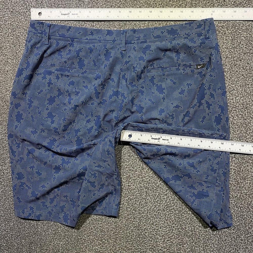 Nike Golf Mens Dri-Fit Camo Shorts 36 Blue Stretch Performance Stretch Lightweig - Picture 7 of 9